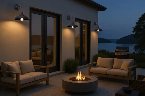 Morris Medium Outdoor Wall Lantern in Black - Image 18
