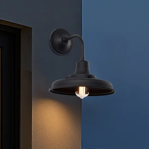 Morris Medium Outdoor Wall Lantern in Black - Image 19