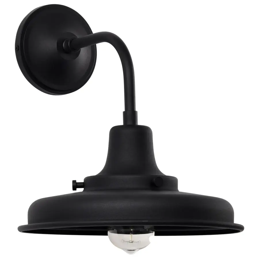 Morris Medium Outdoor Wall Lantern in Black - Image 3