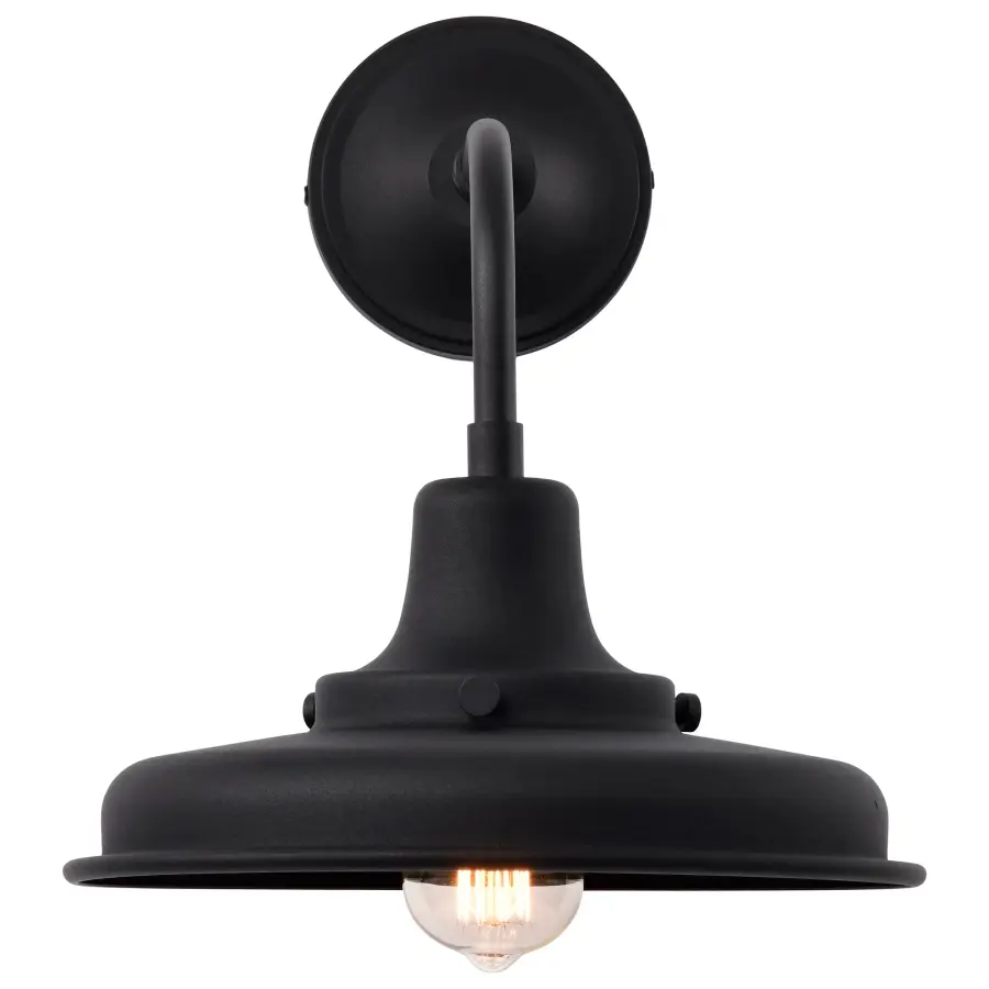 Morris Medium Outdoor Wall Lantern in Black - Image 8