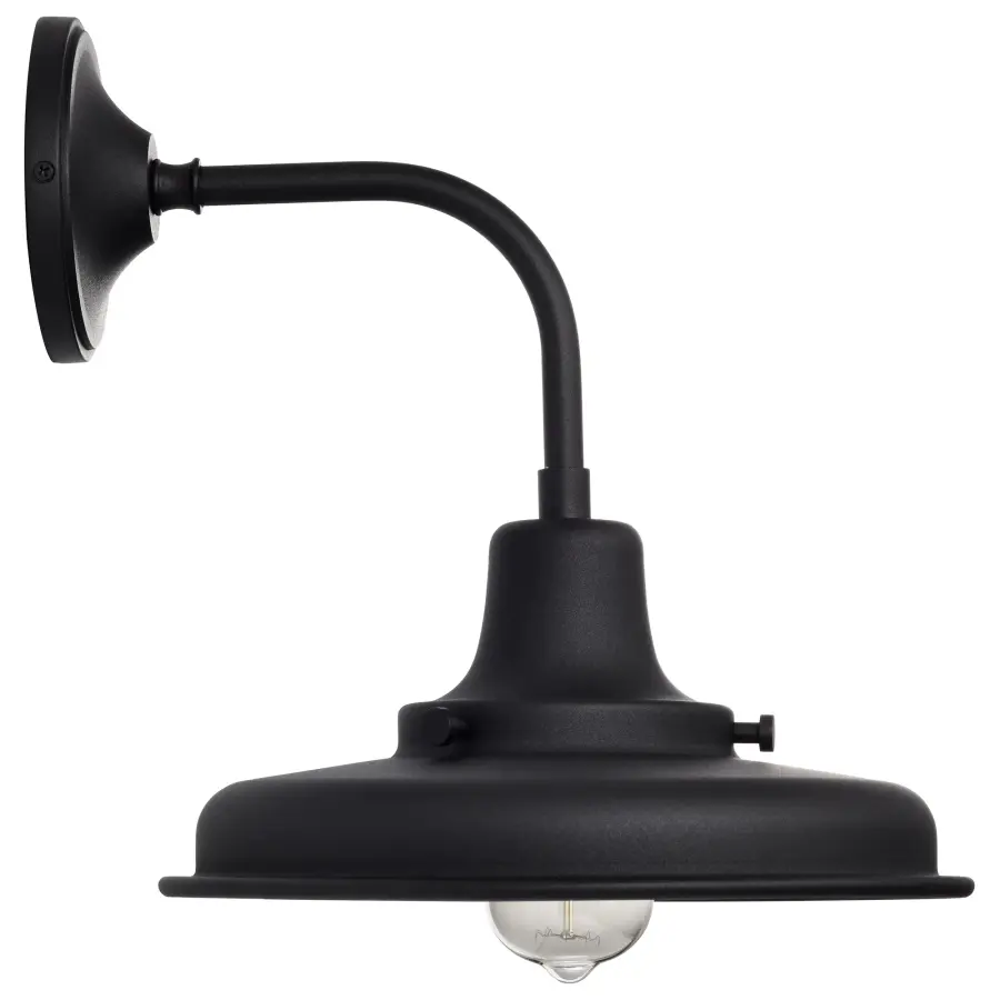 Morris Medium Outdoor Wall Lantern in Black - Image 9