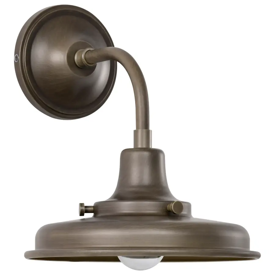 Morris Small Outdoor Wall Lantern in Burnished Bronze - Image 3