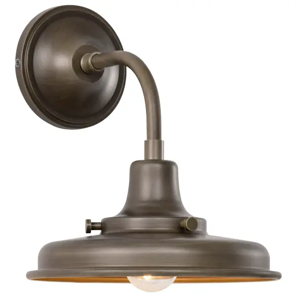 Morris Small Outdoor Wall Lantern in Burnished Bronze - Image 4