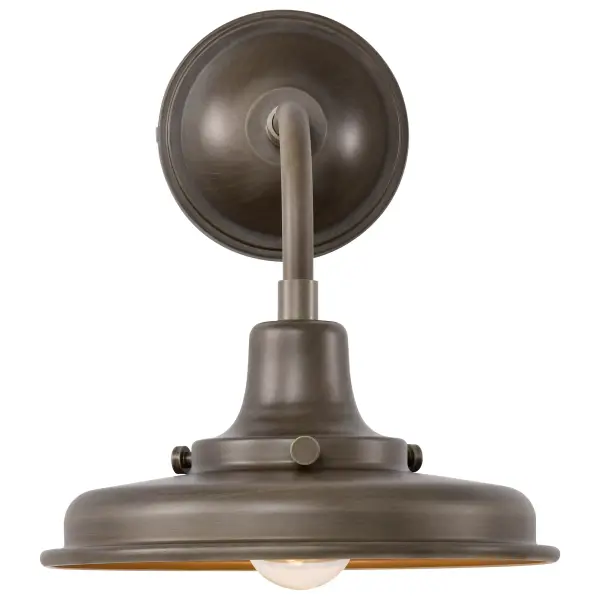 Morris Small Outdoor Wall Lantern in Burnished Bronze - Image 8
