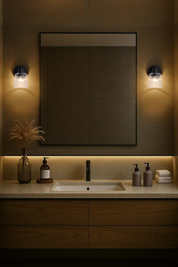 Industrial Farmhouse Charm Meets Modern Bathroom Lighting - Image 18