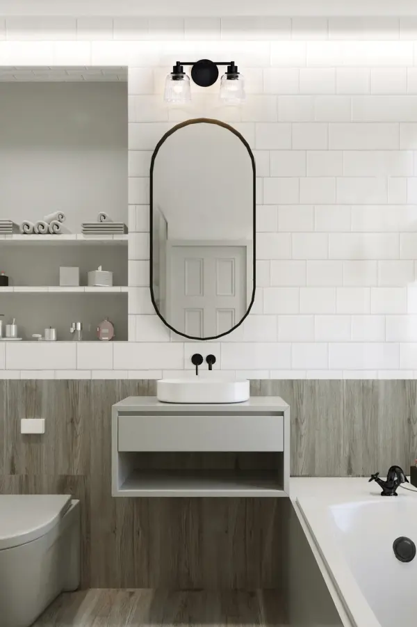 Industrial Farmhouse Charm Meets Modern Bathroom Elegance - Image 18