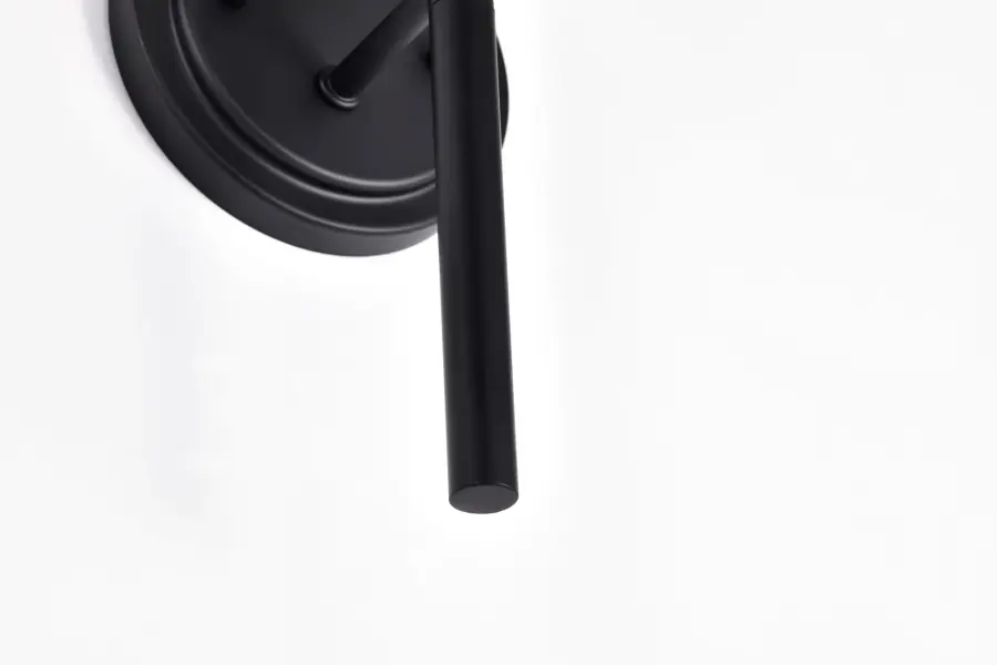 Solara 1-Light Wall Sconce in Matte Black with Frosted Ribbed Glass - Image 24
