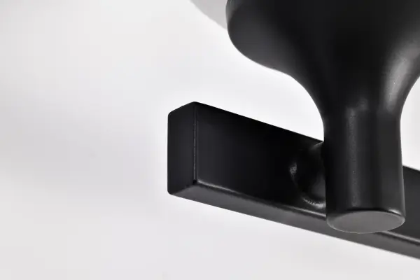 Solara 4-Light Vanity in Matte Black with Frosted Ribbed Glass - Image 13
