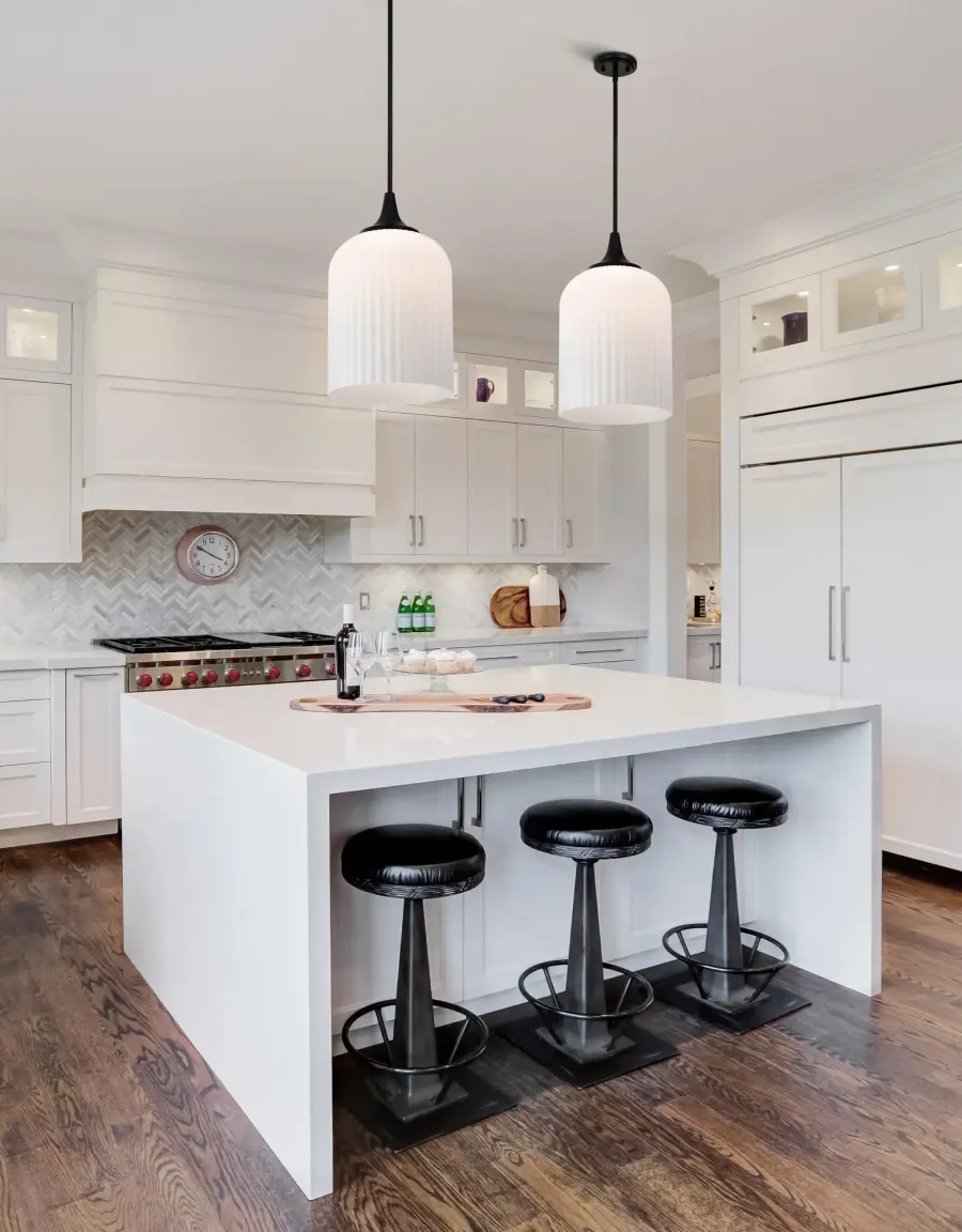 Solara Pendant Light with Frosted Ribbed Glass - Image 14