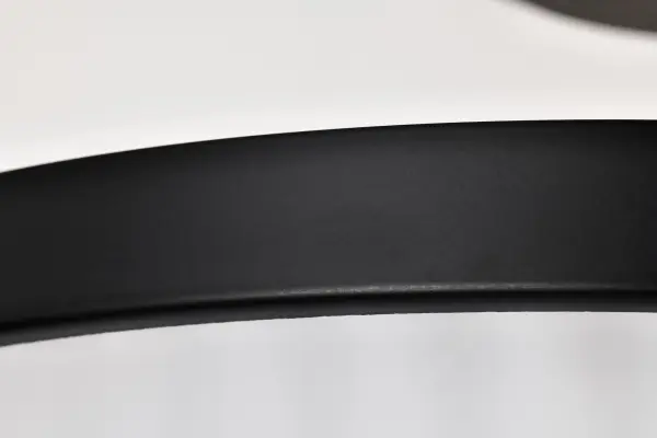 Solara Semi Flush Mount - Matte Black with Frosted Ribbed Glass - Image 8