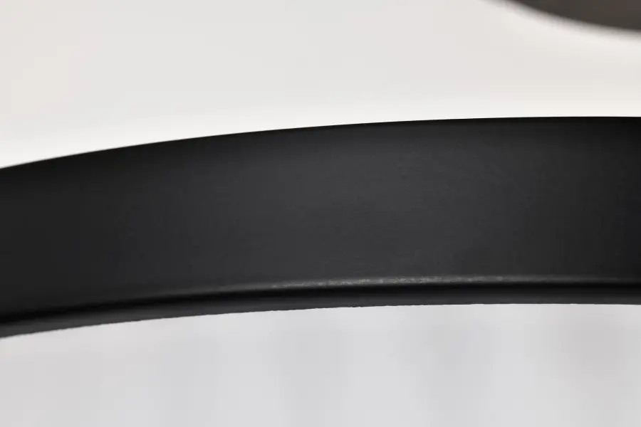 Solara Semi Flush Mount - Matte Black with Frosted Ribbed Glass - Image 8