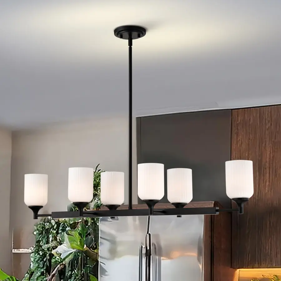 Elegant 6-Light Island Pendant Blends Traditional and Modern Design - Image 15