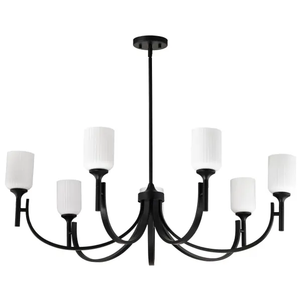 Timeless Elegance Meets Modern Simplicity in Versatile Black Chandelier - Image 1
