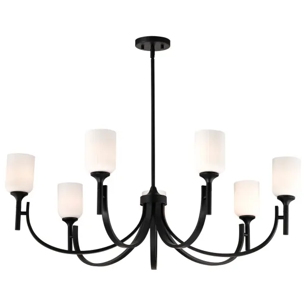 Timeless Elegance Meets Modern Simplicity in Versatile Black Chandelier - Image 2