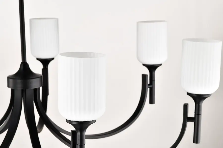 Timeless Elegance Meets Modern Simplicity in Versatile Black Chandelier - Image 15