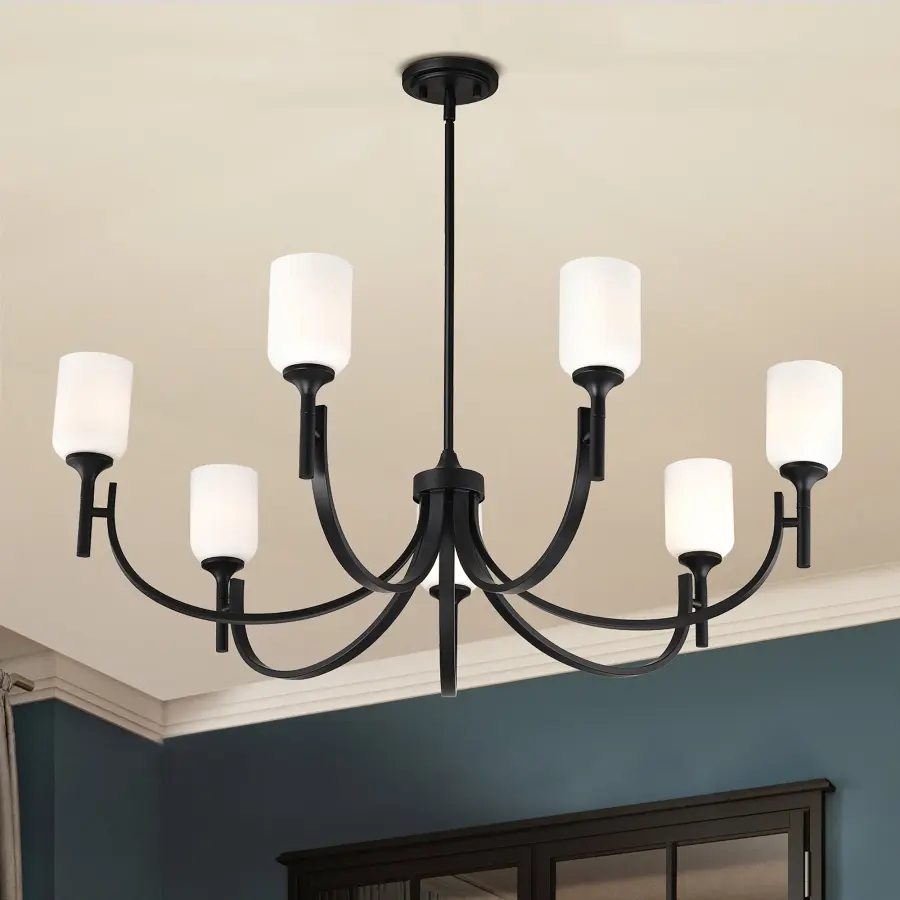 Timeless Elegance Meets Modern Simplicity in Versatile Black Chandelier - Image 18