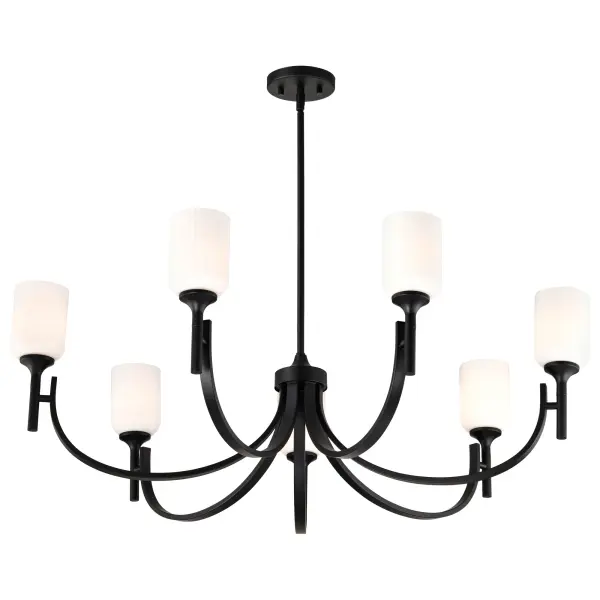 Timeless Elegance Meets Modern Simplicity in Versatile Black Chandelier - Image 6