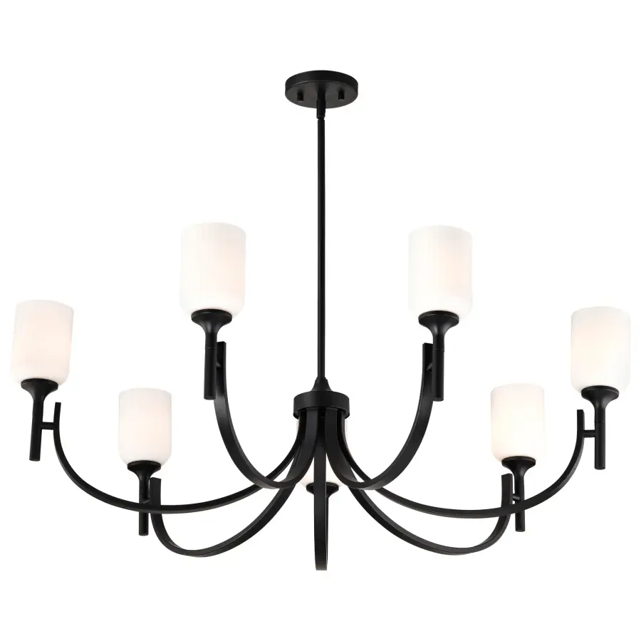 Timeless Elegance Meets Modern Simplicity in Versatile Black Chandelier - Image 6