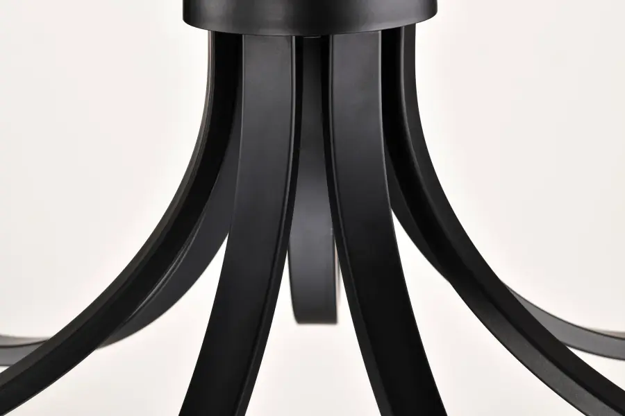Timeless Elegance Meets Modern Simplicity in Versatile Black Chandelier - Image 10
