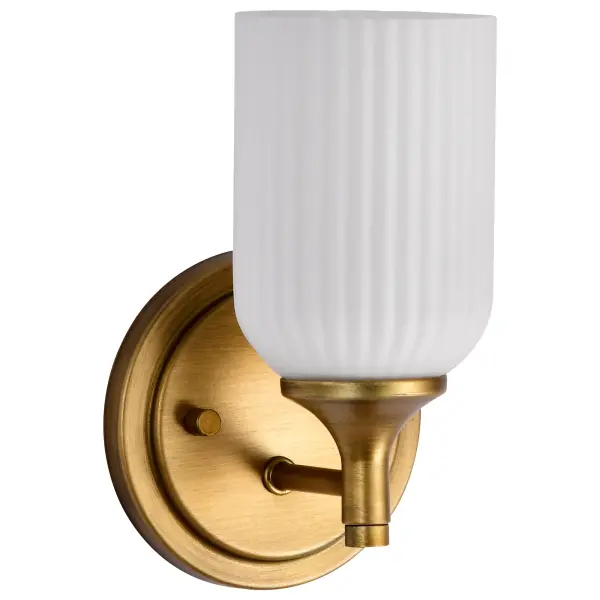 Elegant Brass Sconce with Timeless Appeal and Soft Illumination - Image 1