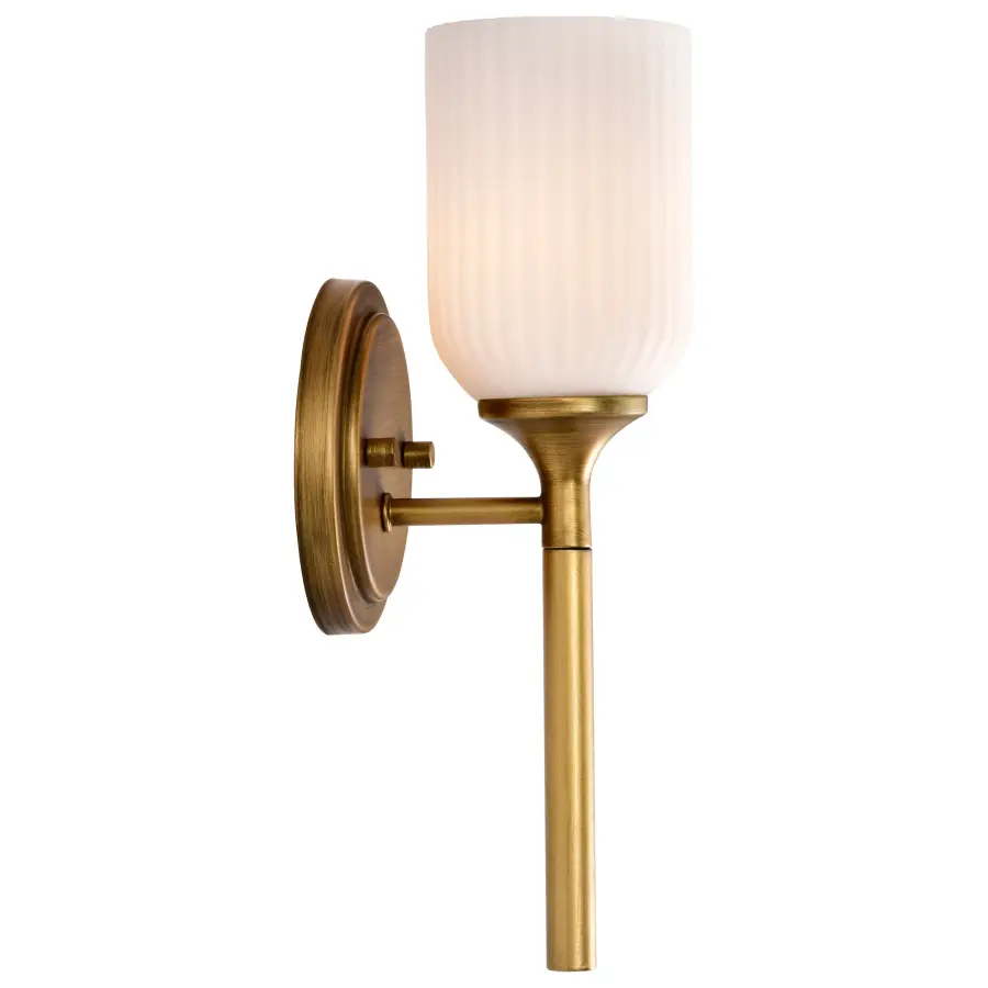 Elegant Brass Sconce with Timeless Appeal and Soft Illumination - Image 16