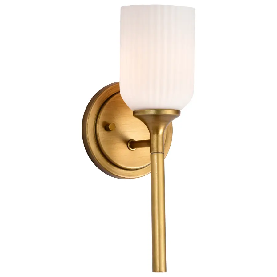 Elegant Brass Sconce with Timeless Appeal and Soft Illumination - Image 4