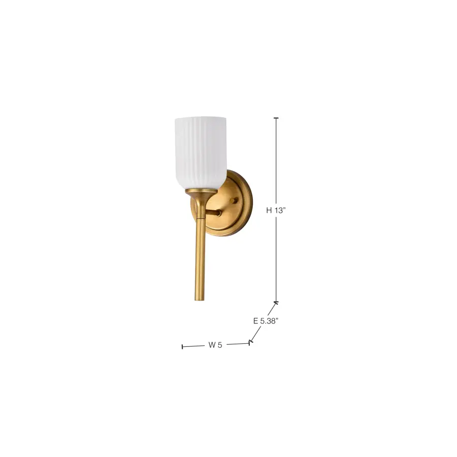 Elegant Brass Sconce with Timeless Appeal and Soft Illumination - Image 32