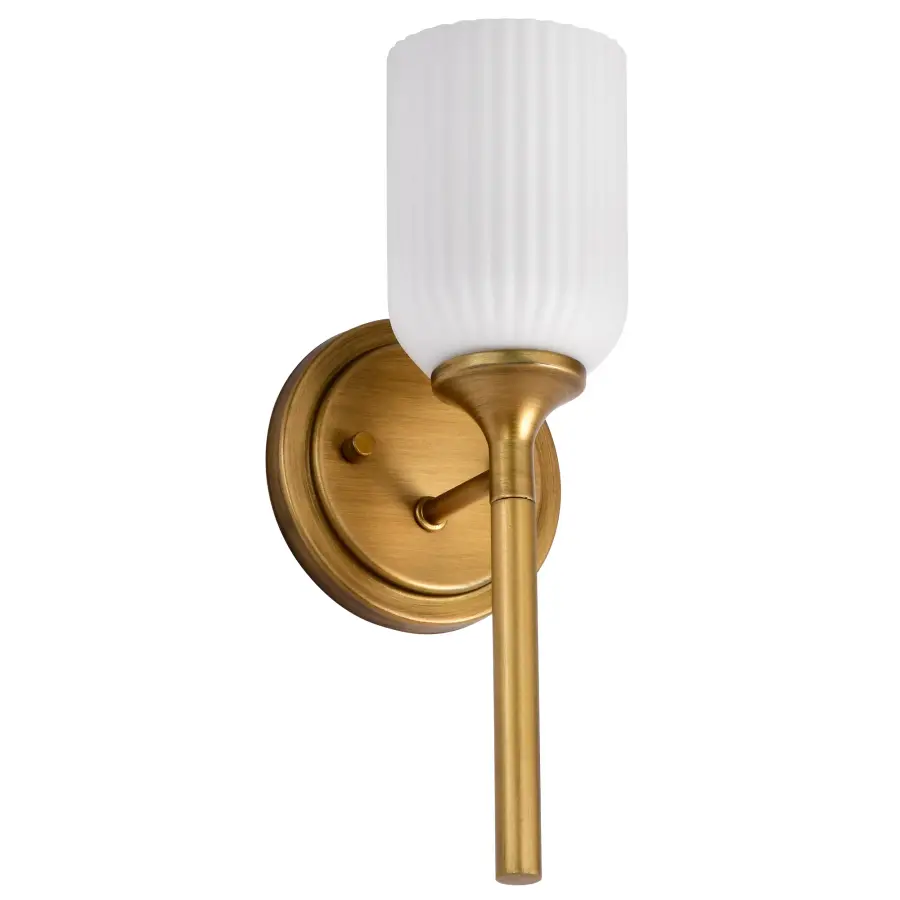 Elegant Brass Sconce with Timeless Appeal and Soft Illumination - Image 7