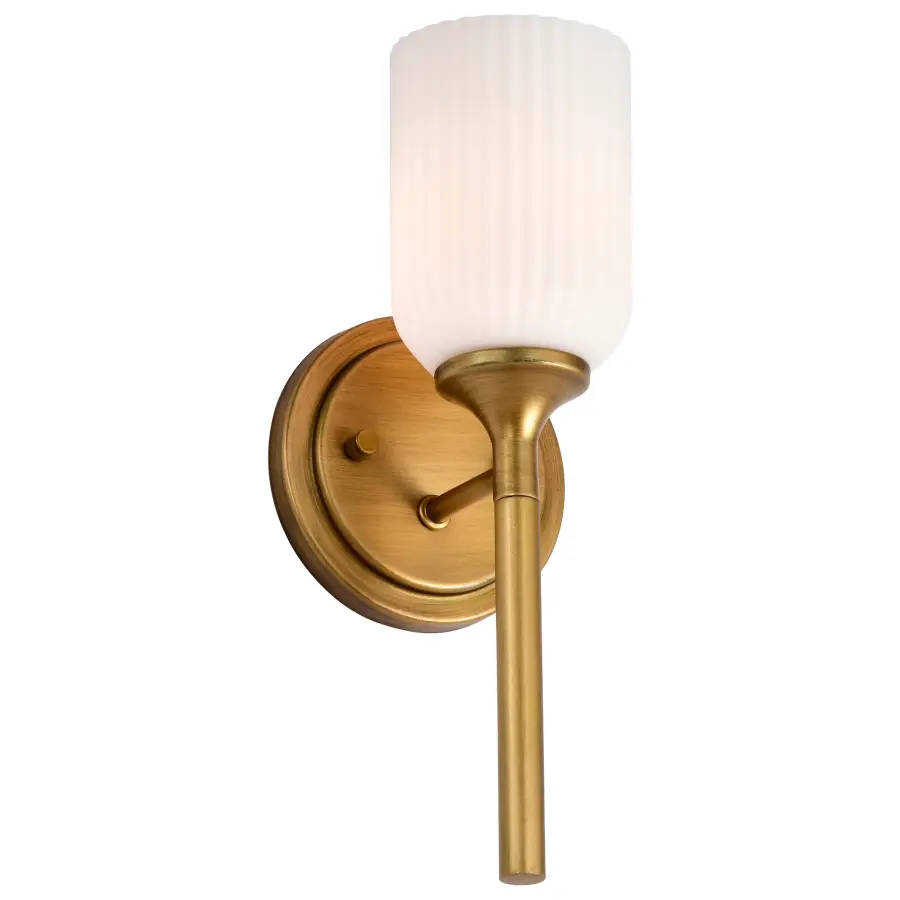 Elegant Brass Sconce with Timeless Appeal and Soft Illumination - Image 8