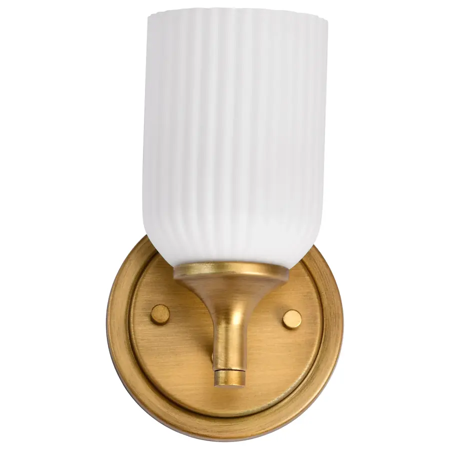 Elegant Brass Sconce with Timeless Appeal and Soft Illumination - Image 9