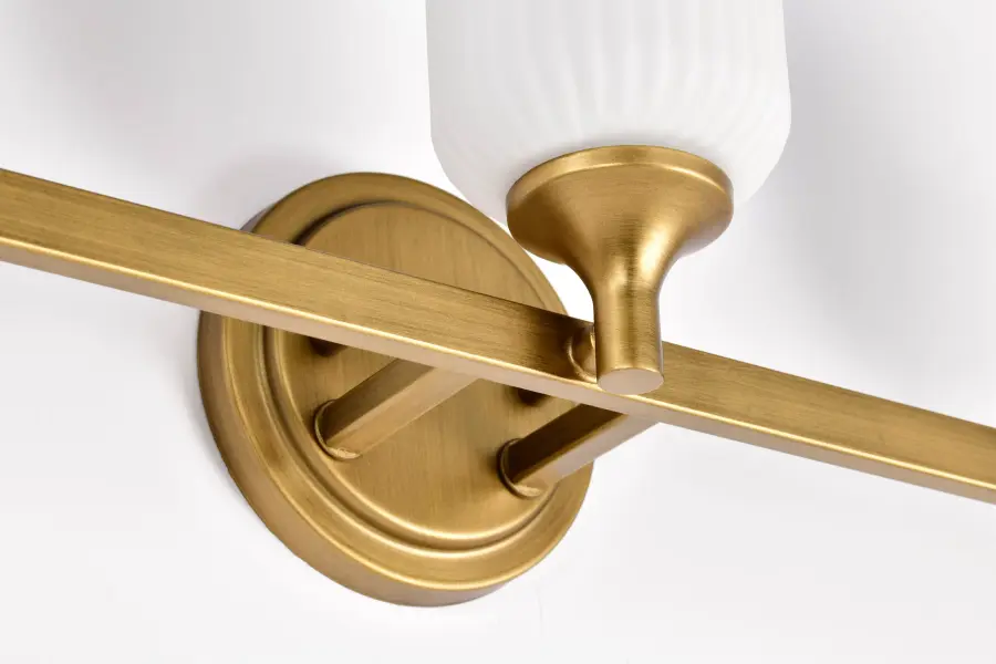 Elegant Brass Vanity Light with Timeless Transitional Appeal - Image 11