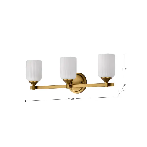 Elegant Brass Vanity Light with Timeless Transitional Appeal - Image 15