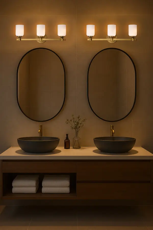 Elegant Brass Vanity Light with Timeless Transitional Appeal - Image 18