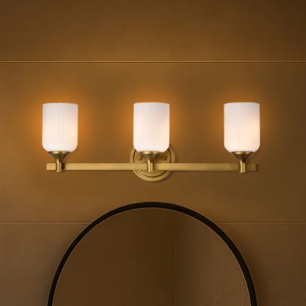 Elegant Brass Vanity Light with Timeless Transitional Appeal - Image 19