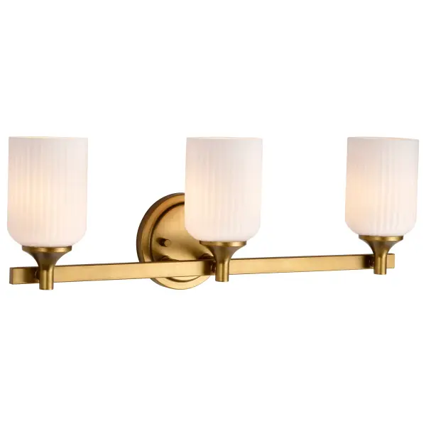 Elegant Brass Vanity Light with Timeless Transitional Appeal - Image 4