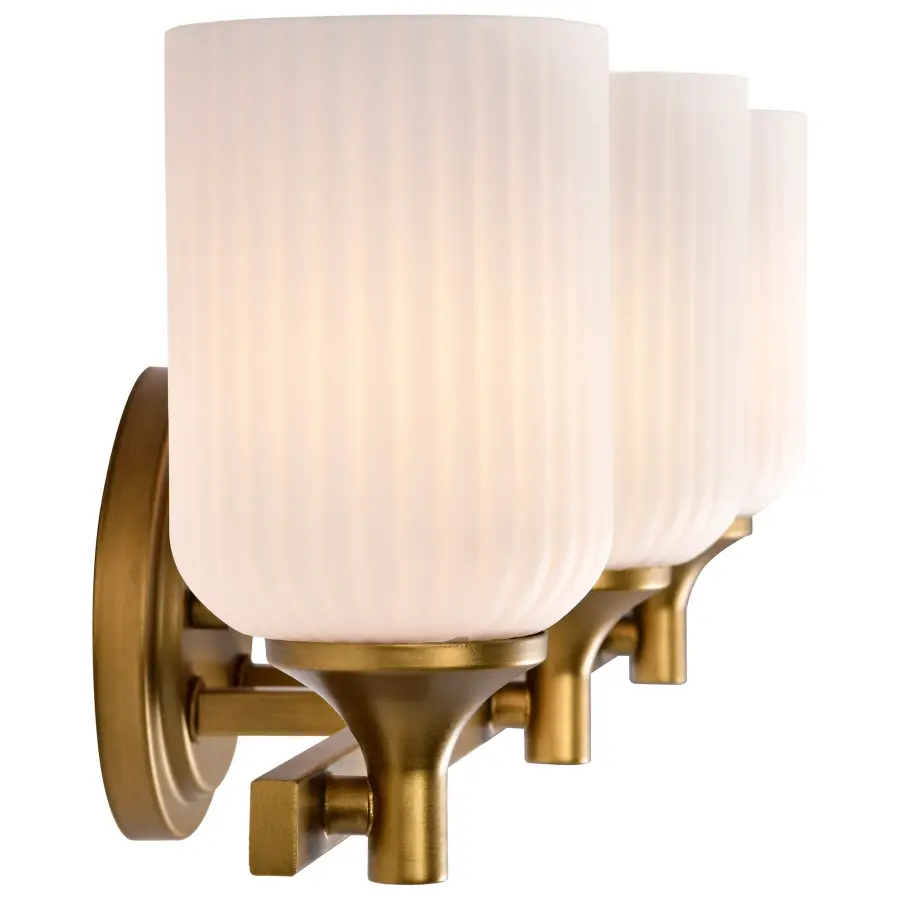 Elegant Brass Vanity Light with Timeless Transitional Appeal - Image 8