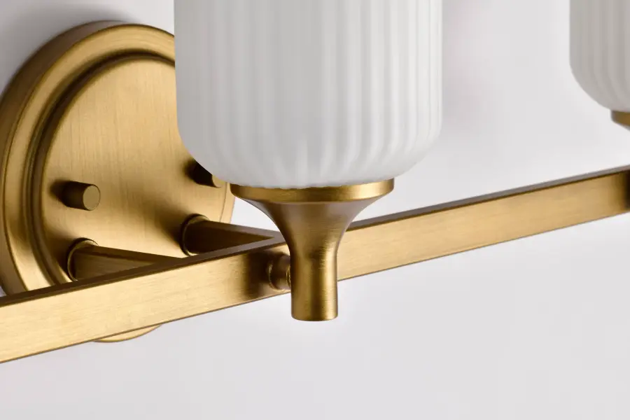 Elegant Brass Vanity Light with Timeless Transitional Appeal - Image 10