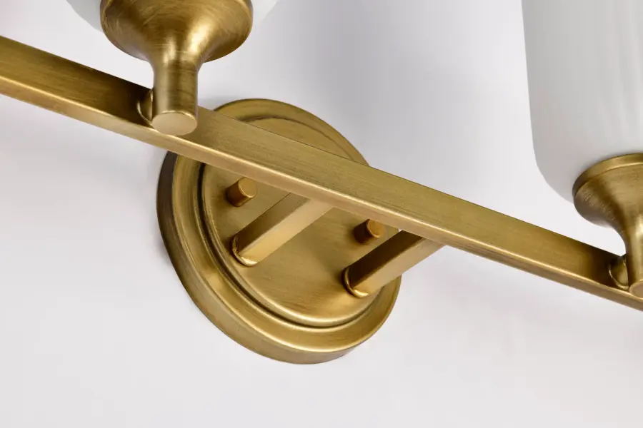 Elegant Brass Vanity Light with Timeless Transitional Appeal - Image 11