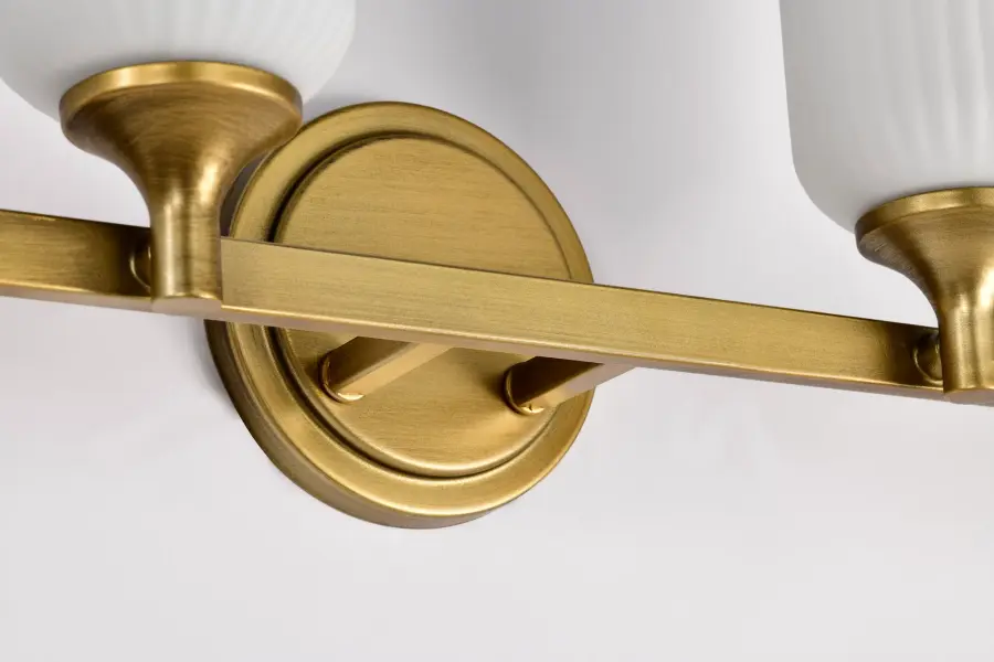 Elegant Brass Vanity Light with Timeless Transitional Appeal - Image 12