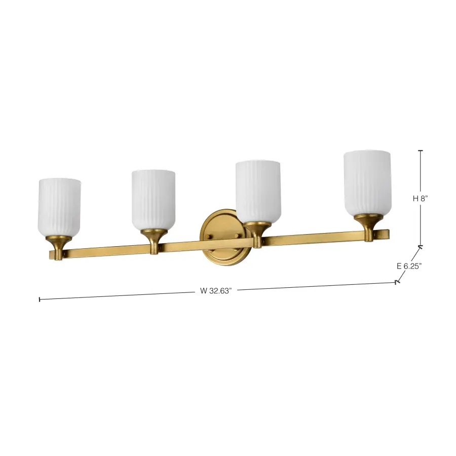 Elegant Brass Vanity Light with Timeless Transitional Appeal - Image 15