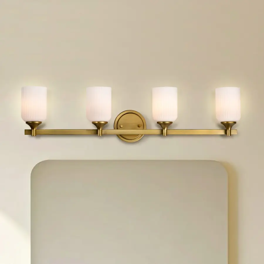 Elegant Brass Vanity Light with Timeless Transitional Appeal - Image 17