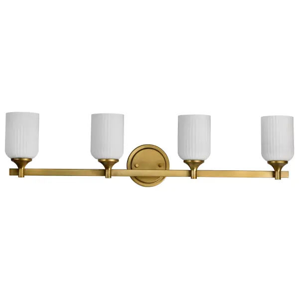 Elegant Brass Vanity Light with Timeless Transitional Appeal - Image 5
