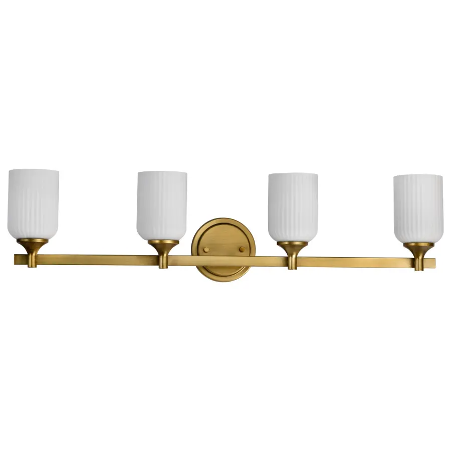 Elegant Brass Vanity Light with Timeless Transitional Appeal - Image 5