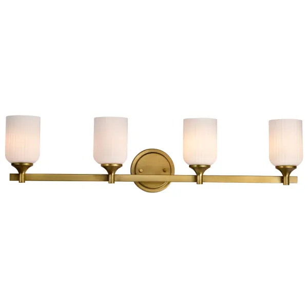 Elegant Brass Vanity Light with Timeless Transitional Appeal - Image 6
