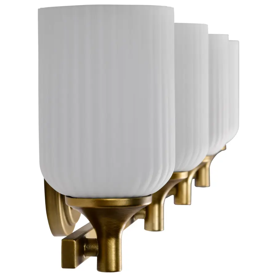 Elegant Brass Vanity Light with Timeless Transitional Appeal - Image 7