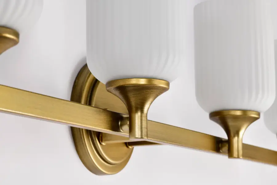 Elegant Brass Vanity Light with Timeless Transitional Appeal - Image 10