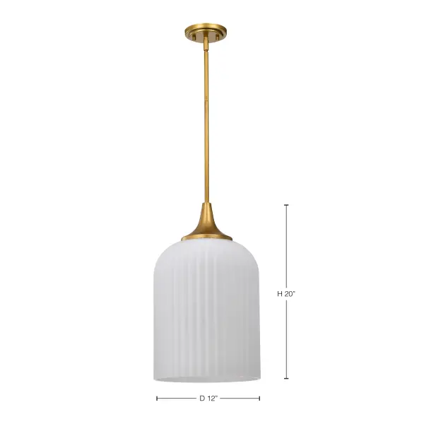 Timeless Brass Pendant with Soft, Inviting Glow - Image 13