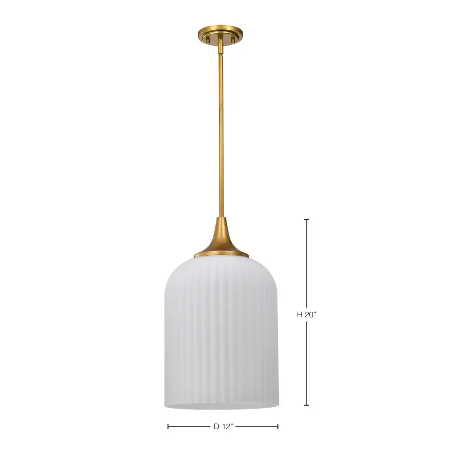 Timeless Brass Pendant with Soft, Inviting Glow - Image 13