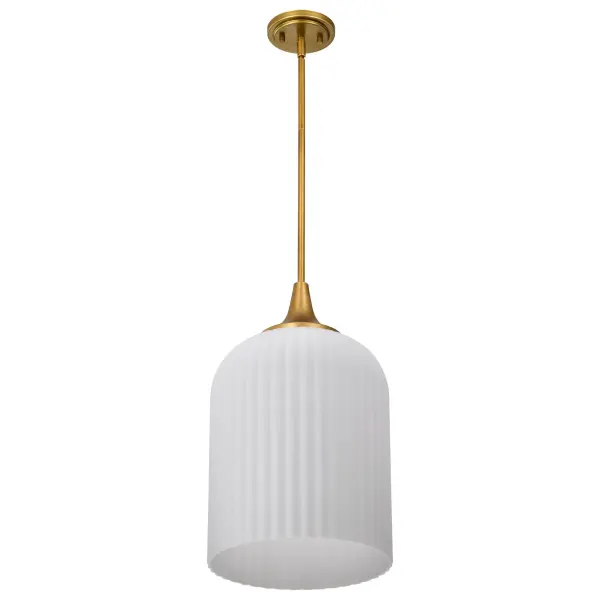 Timeless Brass Pendant with Soft, Inviting Glow - Image 3