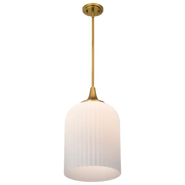 Timeless Brass Pendant with Soft, Inviting Glow - Image 4